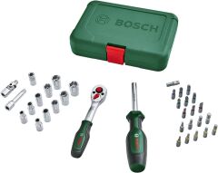 BOSCH 34 Parça Cırcırlı Tornavida ve Lokma Takımı (1600A02BY1)