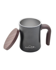 NURGAZ Campout Çift Katmanlı Termos Kupa Siyah (NG 174-SY)