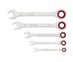 BOSCH Profesyonel 5 Parça Cırcırlı Kombine Anahtar Takımı (1600A02Z3D)