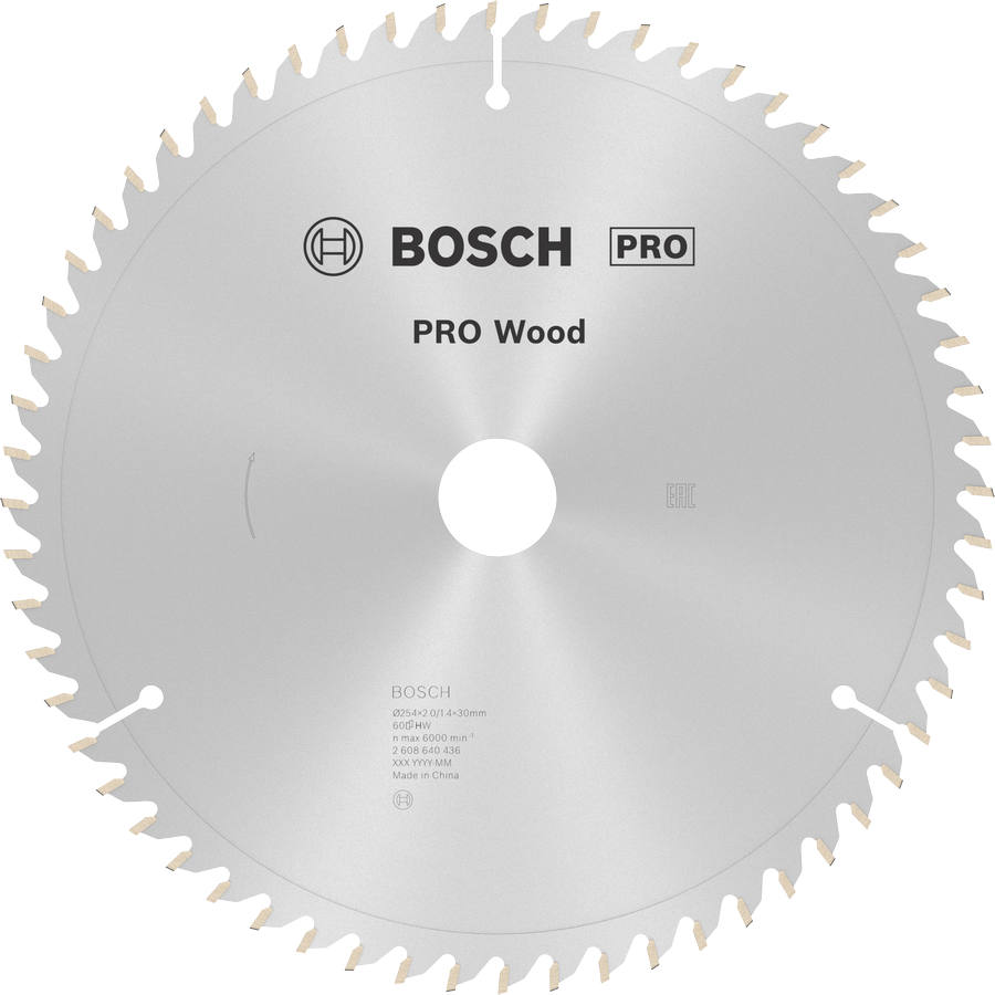 BOSCH Pro Wood 254 mm 60 Diş Ahşap Daire Testere Bıçağı