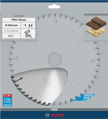 BOSCH Pro Wood 254 mm 60 Diş Ahşap Daire Testere Bıçağı
