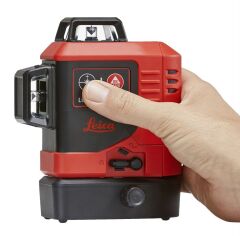 LEICA LINO L6R 3 Eksen 360 Derece Çapraz Çizgili Şarjlı Kırmızı Lazer Terazi