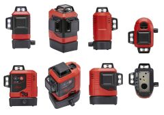 LEICA LINO L6R 3 Eksen 360 Derece Çapraz Çizgili Şarjlı Kırmızı Lazer Terazi