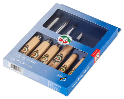 KIRSCHEN Two Cherries Ahşap Oyma Seti 6 Parça