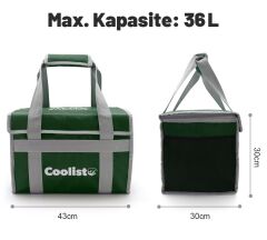 Coolist CL36G 36 Litre Katlanabilir Termos Bez Çanta / Buzluk